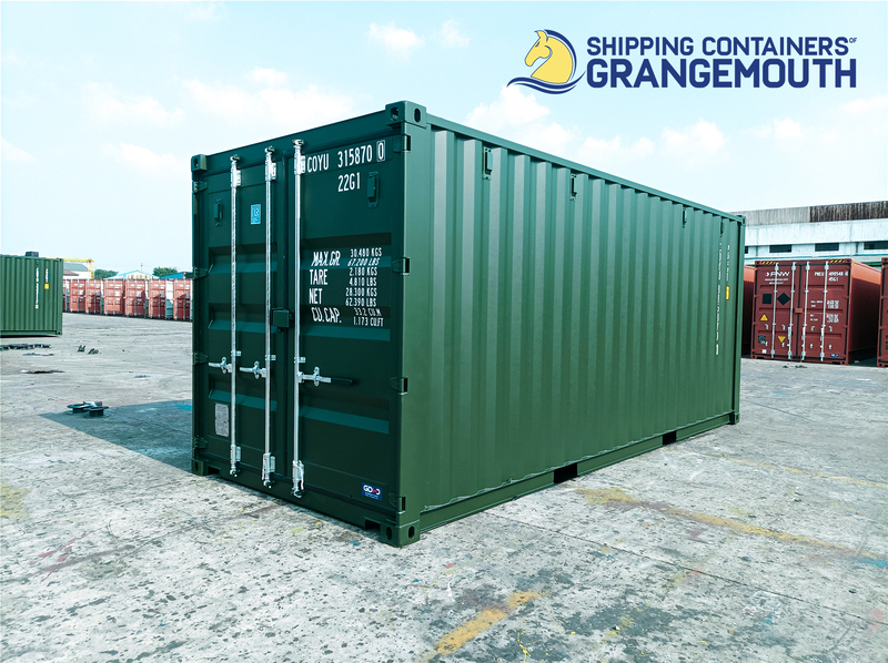 green storage container in Scotland